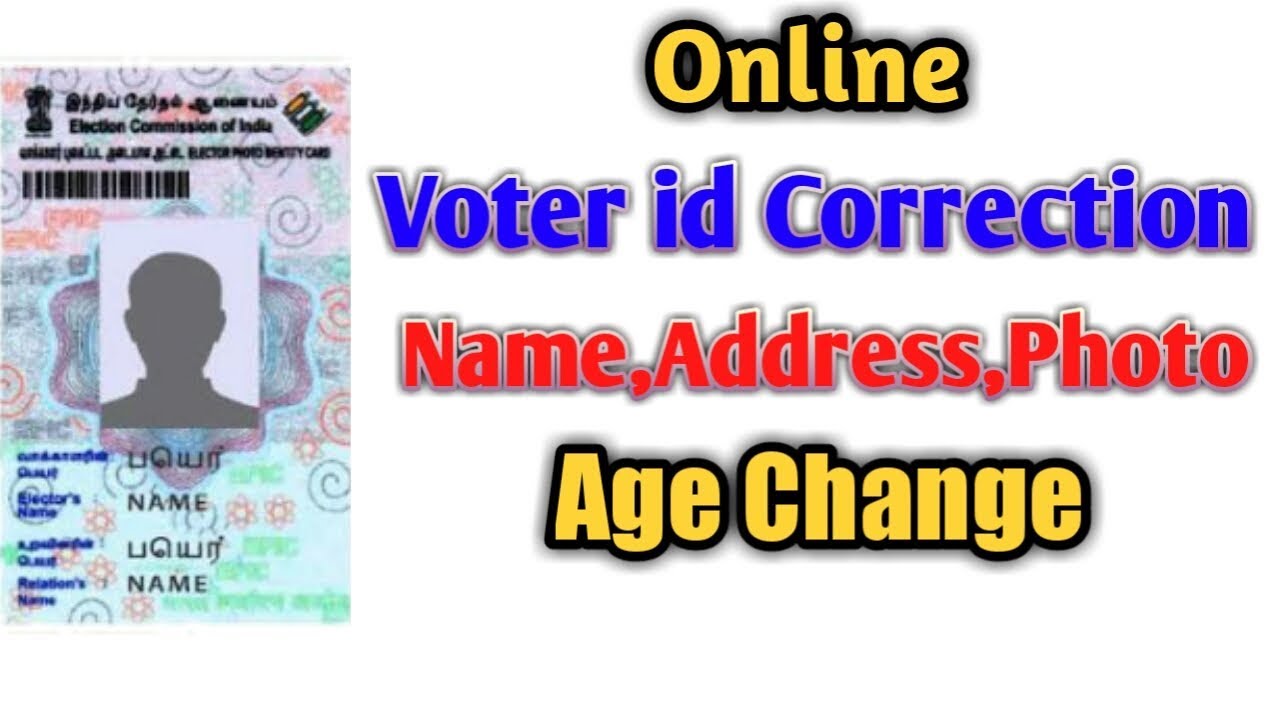 Online Voter ID card correction in tamil TMM Tamilan YouTube