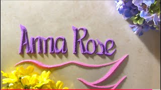 Writing Anna Rose in the sand 🌸👍 Name Sand Art | Relaxing Sand Calligraphy | Satisfying Art Video screenshot 5