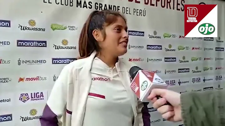 DECLARACIONES DE GERALDINE CISNEROS, JUGADORA DE U...