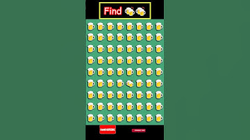 Find 🍻🍻 & comment 👀🧐 #shorts #spot #eyetest #exam #trending#findthenumber#find #memorytest#subscribe