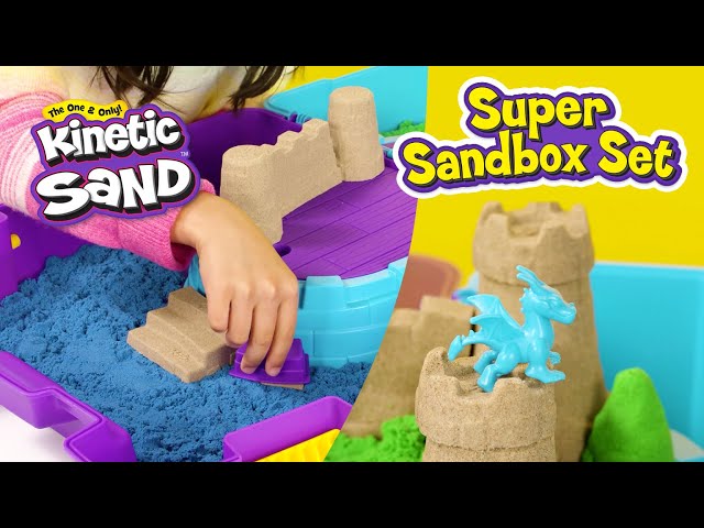 Kinetic Sand Super Sandbox Set How To - Youtube