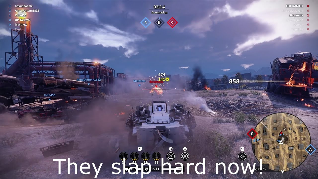 So I put 4 Avengers on Omni Wheels... - Crossout Gameplay PS4 PS5