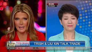 惊动外交部的辩论LIU XIN VS Trish Regan