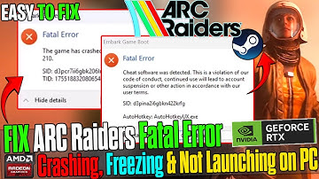 🖥️ How To Fix ARC Raiders PC Fatal Error & Crashing Issues | Full Guide (2025)
