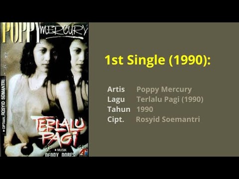 Poppy Mercury - Terlalu Pagi (1st Single of 1990) | 1st Music Video | @akuramarecords → @HPRecords