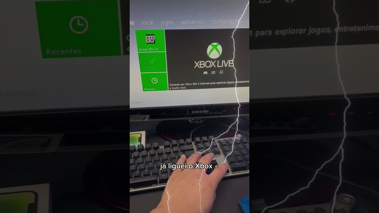 TECLADO E MOUSE XBOX 360 