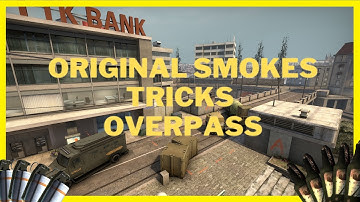 10 original smokes and tricks on overpass CS:GO