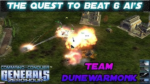 2 Noobs vs 6 AI - C&C Generals: Zero Hour