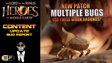 Multiple Bugs from the new patch and their Work Rounds!