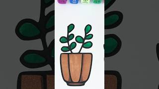 One Pot at a Time 🌿 (Part 1) | Relaxing Marker Sounds #coloring #shorts