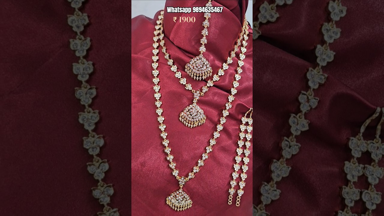 Full White Panchaloha Impon Combo Jewel Set 