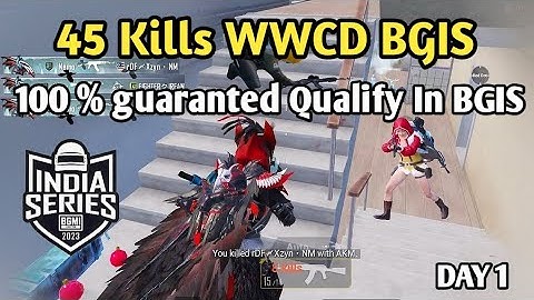 𝗠𝗮𝘁𝗰𝗵 -𝟭 *𝟰𝟱+ 𝗞𝗶𝗹𝗹 𝗪𝗪𝗖𝗗* 𝗔𝗰𝗲 𝗟𝗼𝗯𝗯𝘆 𝗕𝗚𝗜𝗦 𝗜𝗻 𝗚𝗮𝗺𝗲 𝗤𝘂𝗮𝗹𝗶𝗳𝗶𝗲𝗿𝘀 | 𝗛𝗼𝘄 𝘁𝗼 𝗤𝘂𝗮𝗹𝗶𝗳𝘆 𝗕𝗴𝗶𝘀 2023 #ingamequalify