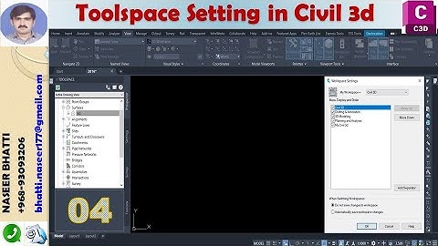 Toolspace Setting Tab in Civil 3d Introduction-4