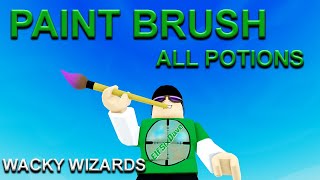 All Potions Paint Brush Heaven Update Wacky Wizards Roblox