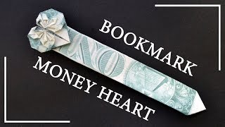 My Money BOOKMARK HEART | Dollar Origami | Moneygami | Tutorial DIY by NProkuda