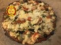 Ketogene Pizza ohne Kohlenhydrate/Getreidemehlfreier Pizzaboden