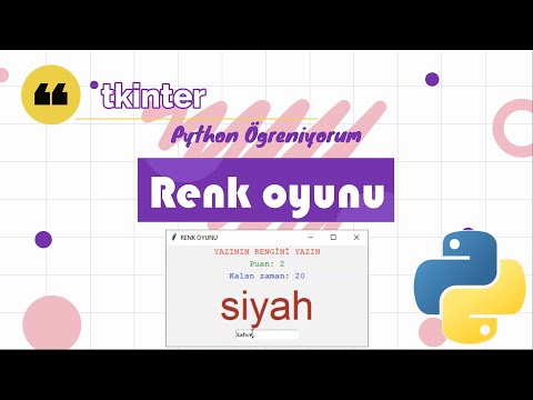 Video: Python'da Renkler ne anlama geliyor?