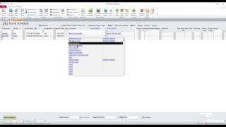 How to Build the route schedule which is used for recurring services and stops.