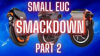 Small EUC Smackdown Part 2  InMotion V11Y, Begode T4, and Kingsong S16 Compared