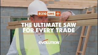 Plus Range | A Guide to the Evolution Mitre Saw | Integrated Carry Handle | R210SMS+