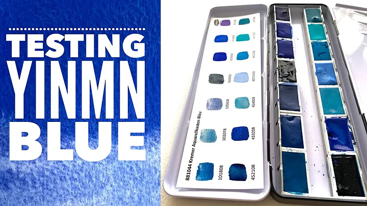 Testing YInMn Blue and Kremers Blue Palette