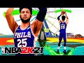 99 OVR BEN SIMMONS POST PLAYMAKER BUILD GREENS with 1 SHOOTING BADGE...