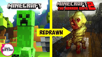 Drawing challenge - Real Creeper from Minecraft 2.0 in Realistic Style | Realistic Minecraft Art