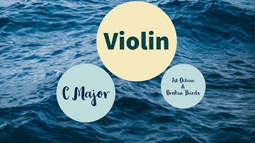 Violin: C Major Scale 1st Octave and Broken Thirds