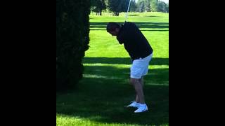 Golfer Gets Hit in Head with Golf Ball