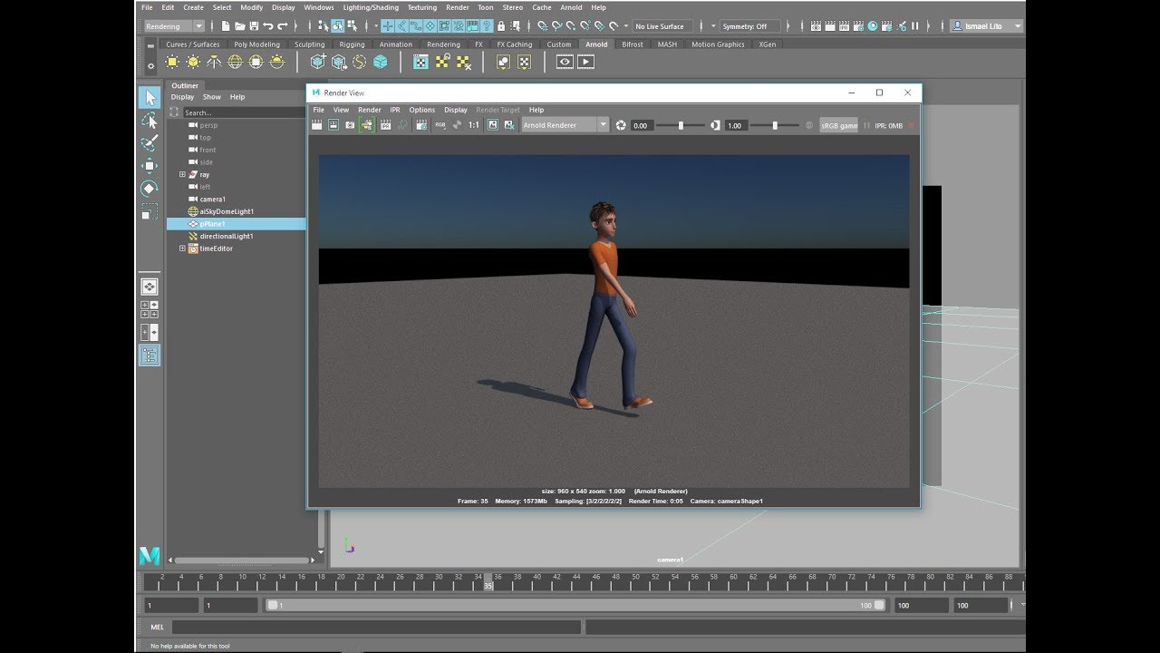 Render rápido de animação no Autodesk Maya e Arnold - YouTube
