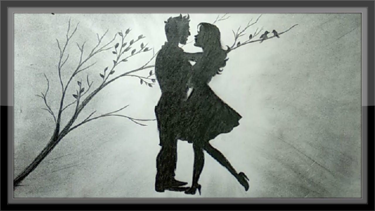 Pencil Art Love Couple Images ~ Couple Pencil Art Images Of Love ...