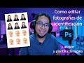 Como editar fotografías de identificación Pt2 + plantilla y acción de Photoshop