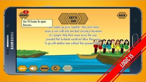 River Crossing IQ Logic 15 answer