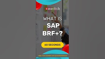 What is SAP BRF+ (Business Rule Framework) | ZaranTech #shorts