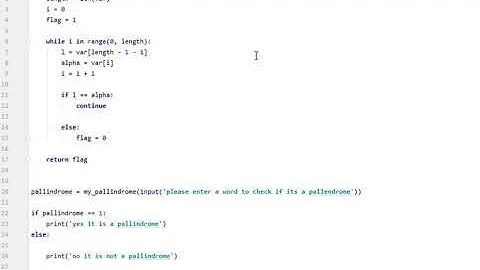 palindrome in python