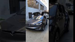 Tesla Model X Christmas Mode