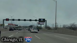 4K Chicago, IL - Highway Drive(I-294 South Full Route)