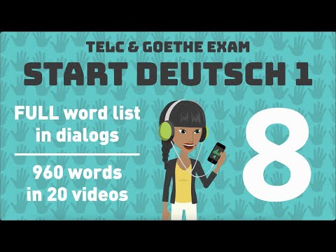 Learn German | Complete word list with dialogues | Telc & Goethe exam preparation | 8/20