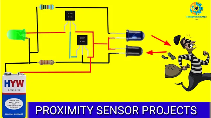 using BC547 transistor ir proximity sensor projects