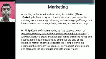 1st Semester Subject: Principles of Marketing Module-1 Video No-2