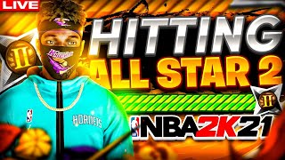 NBA 2K21 NEXT GEN - HITTING ALL STAR 2 LIVE IN PUMA MANIA - BEST BUILD & JUMPSHOT