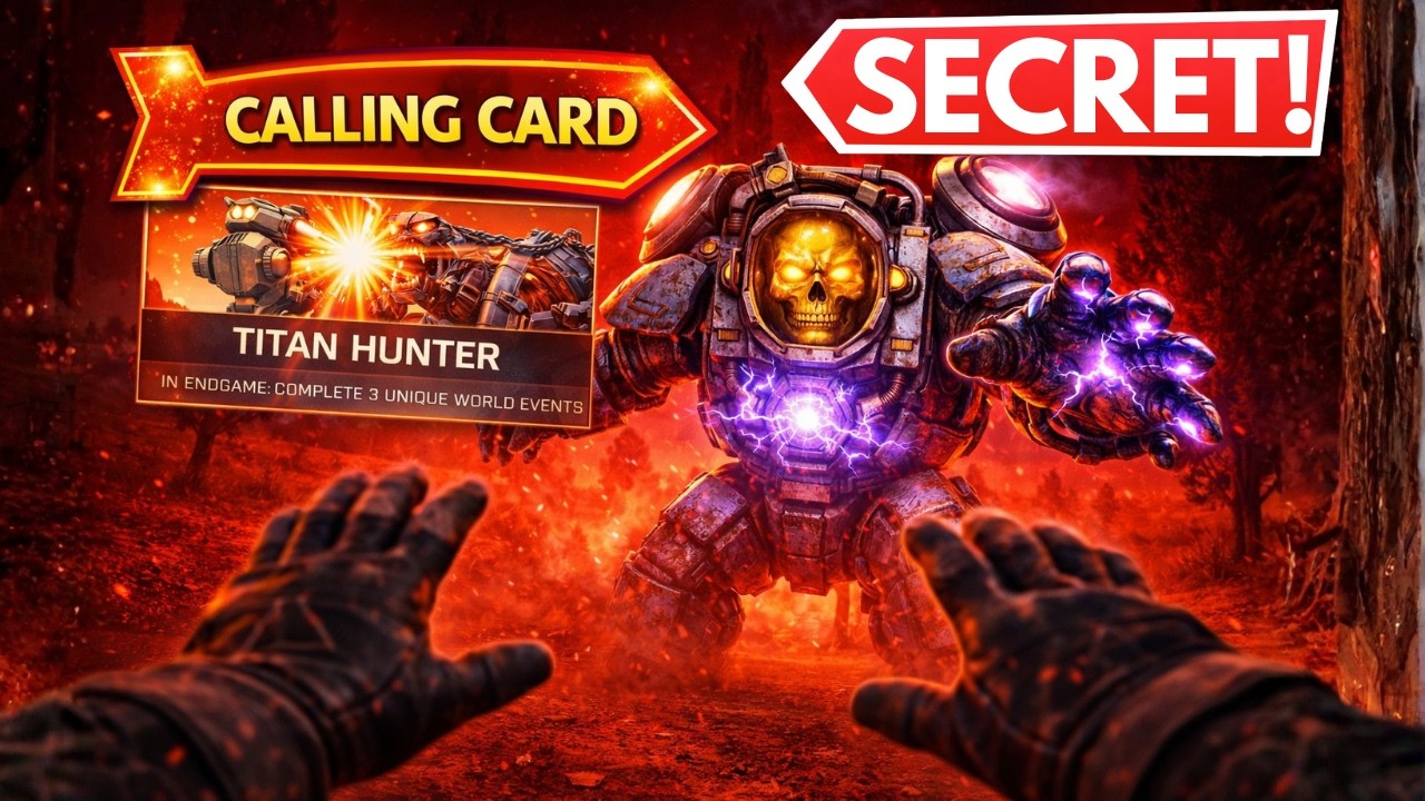 Как разблокировать секретную визитную карточку Охотника на Титанов в эндгейме! (Руководство по BO7)