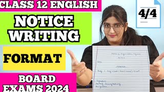 Notice Writing Class 12 Board Exam 2024