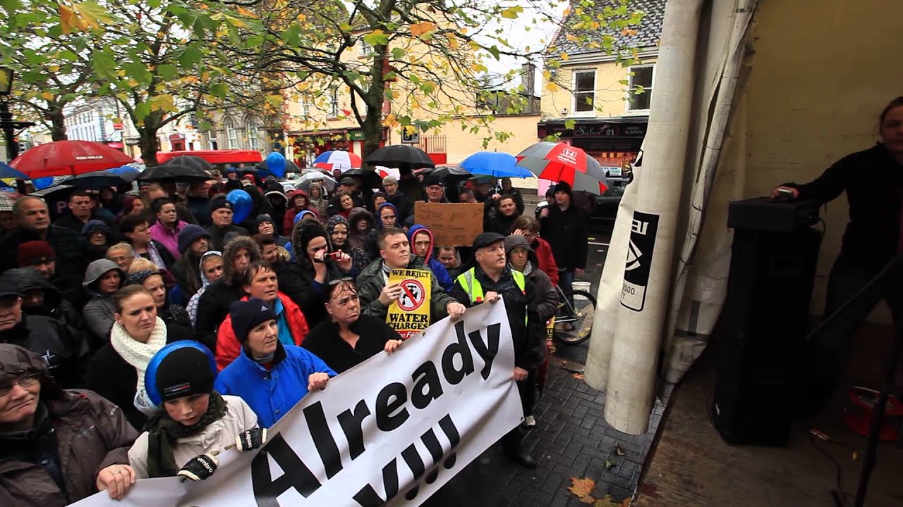Athy Protest Athy Water Protest Nov. 1st attended by over 1000 - YouTube