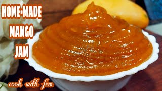 Mango Jam Jo Ek Saal Tak Kharab Nahi Hota | Natural Mango Jam Recipe In Hindi With English Subtitles