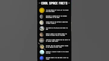 Cool Space Facts #geology