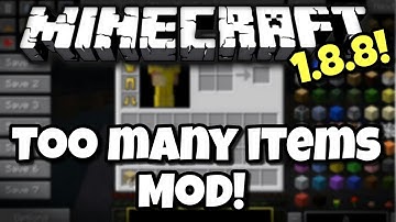 [1.8.8] Minecraft - BECOME A GOD!! - Too Many Items Mod Showcase