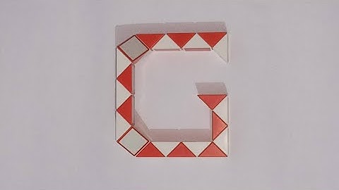 Make a Alphabet G with Snake Cube