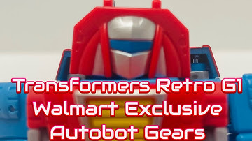 Transformers Retro G1 Walmart Exclusive Autobot Gears Review