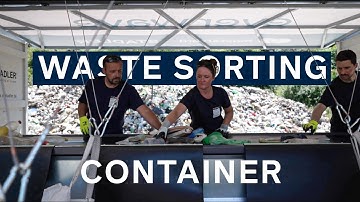 Recycling River Waste with SortX the first Sorting Container of its kind.